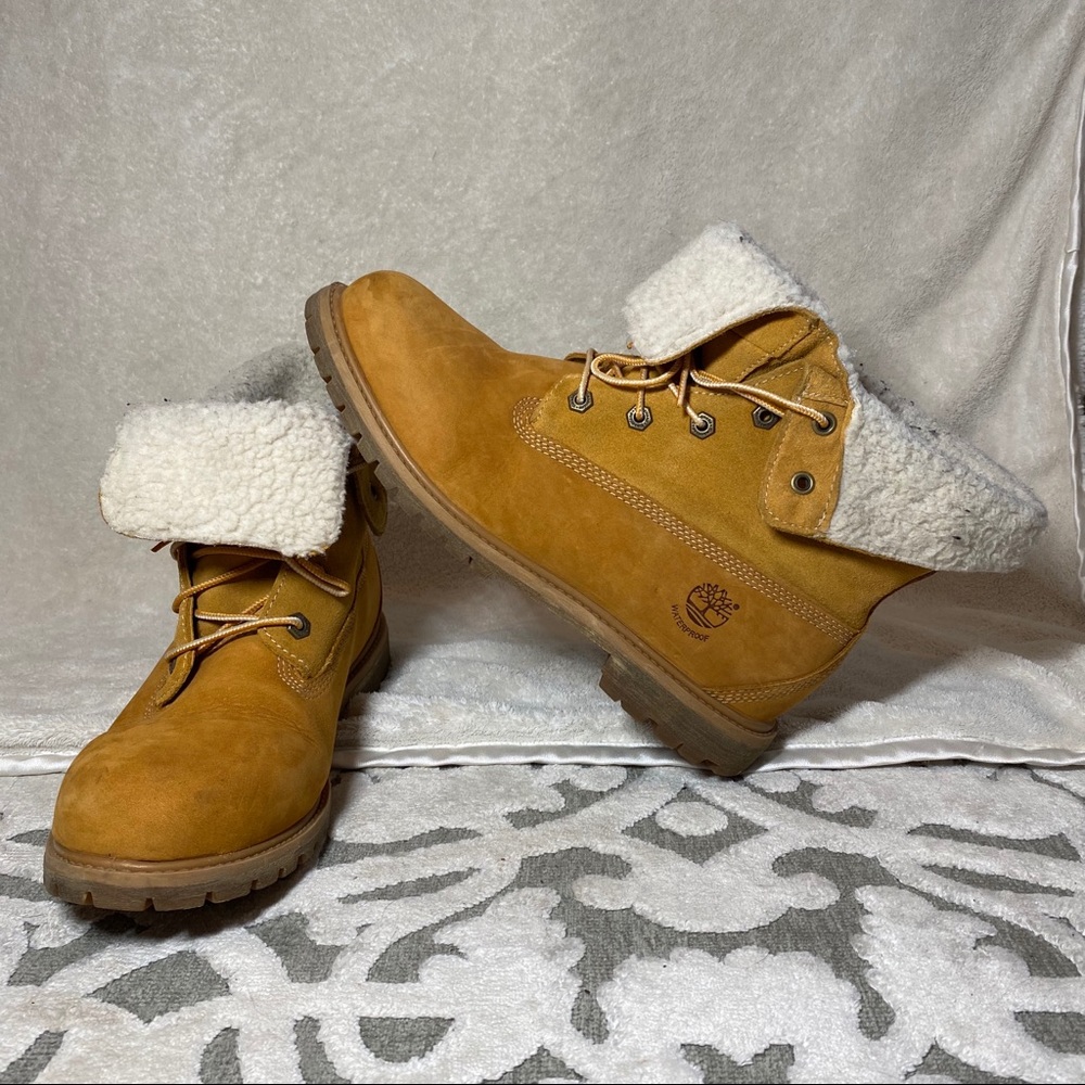 TIMBERLAND FLEECE FOLD-DOWN BOOTS